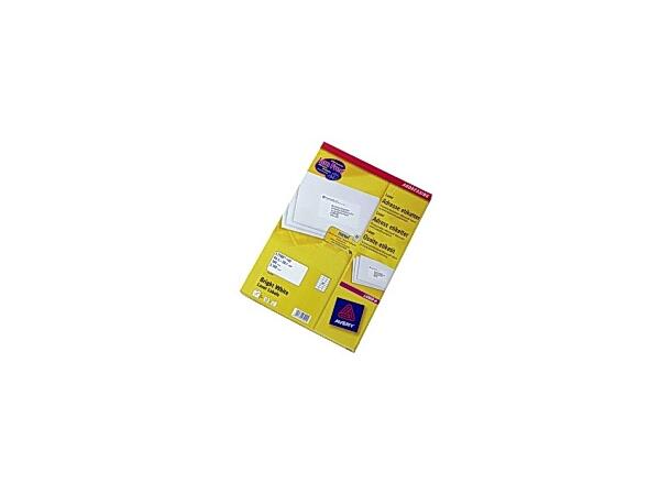 Etikett laser 63,5x38,1 (2100) 